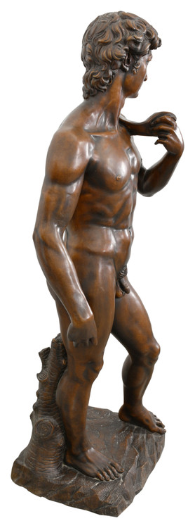 Cast Copper Statue of David 20751 Close Up Image