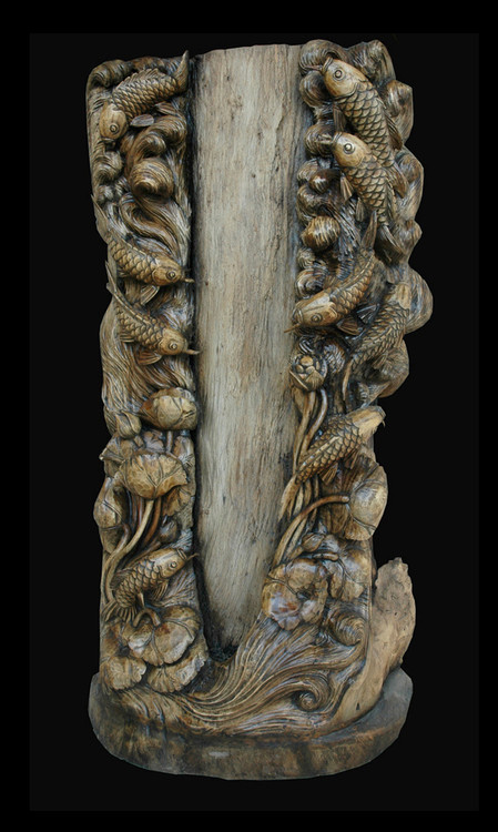 Standing Fish Sculpture