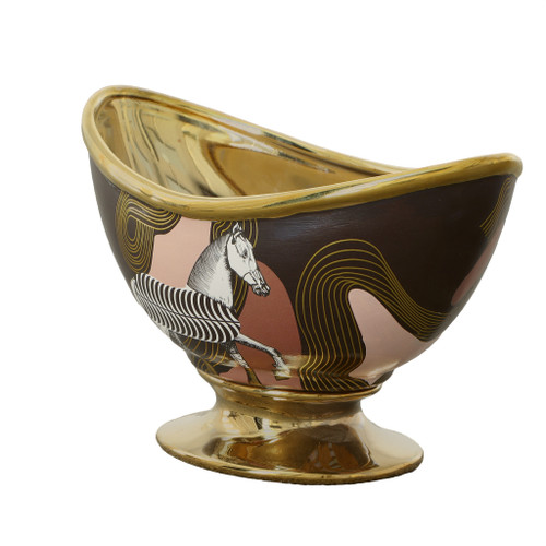 Zebrose Oval Bowl Close Up Image