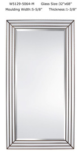 Mirror with Mirrored Frame 32x68
