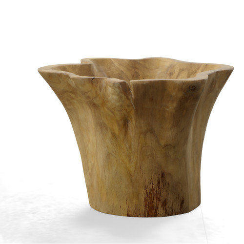 Natural Teak Vase