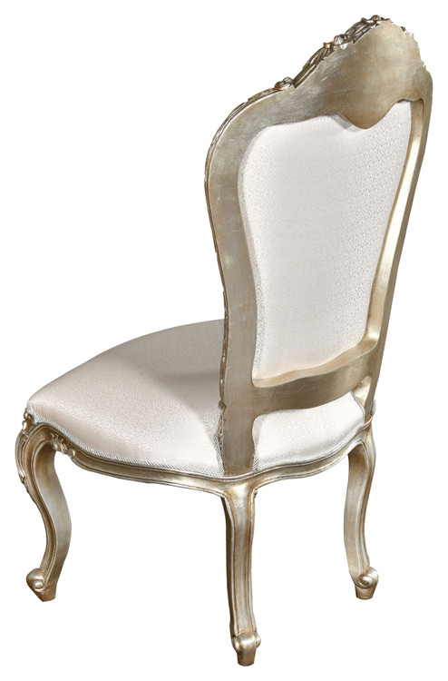 Heritage Bordeaux Platina Dining Side Chair Close Up Image
