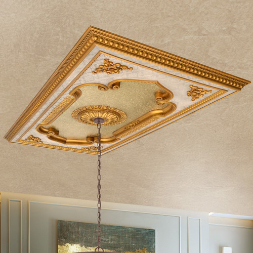 94" Golden Leaf Ceiling Medallion 94" Wall Decor Free Shipping