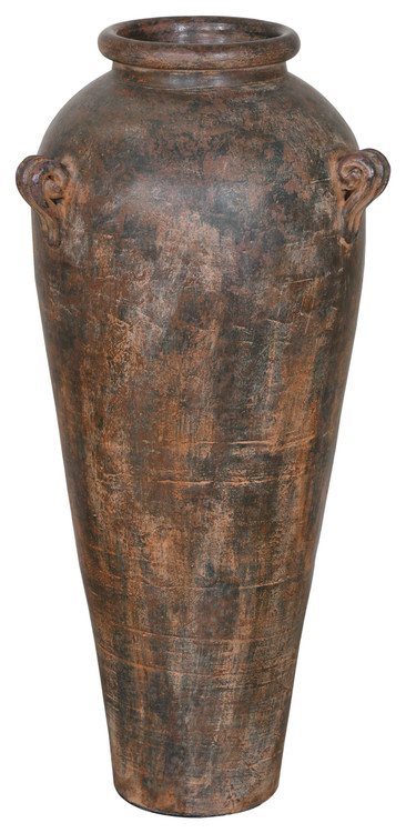 Earthen Tuscan Vessel Garden Vase 42 inches