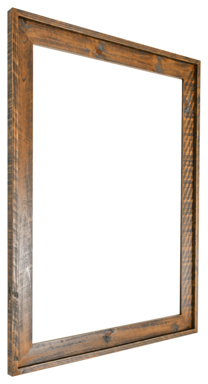 Weather Wood Walnut Tray Frame 44W x 56H Close Up Image