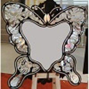 Black Butterfly Mirror 39.50W x .5"D x 39.5"H