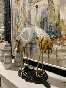 White Two crane on base