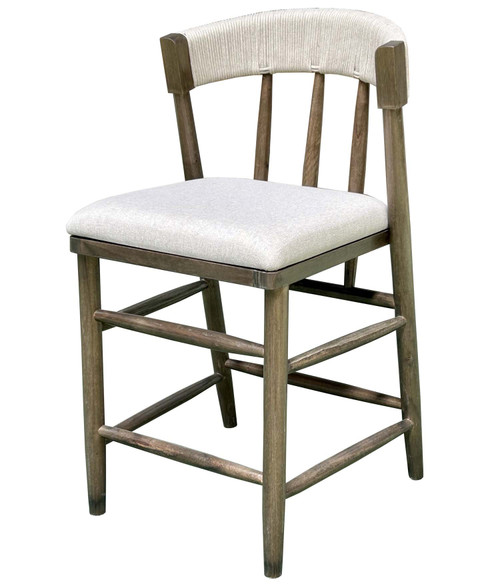 Alto Back Counter Stool Brown Room Scene