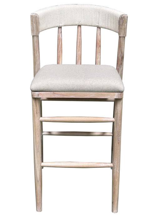 Alto Back Barstool White Wash