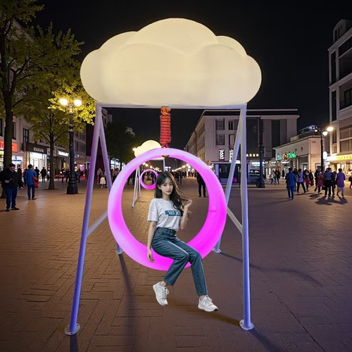 LED Color Changing Sun and Cloud Swing