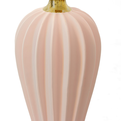 Radial Matte Large Vase Pink