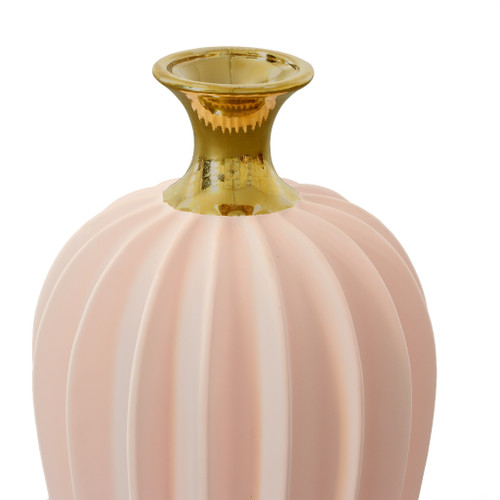 Radial Matte Large Vase Pink