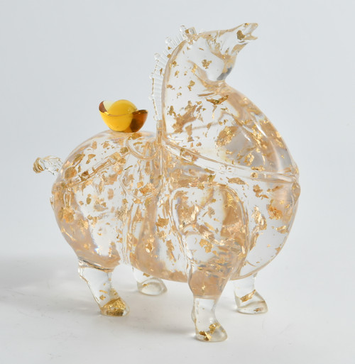 Golden Horse Sculpture