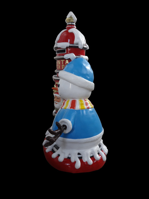 North Pole Snowman Mailbox Display