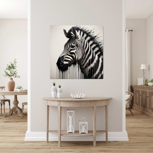 Black and White Zebra Giclee