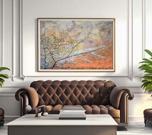 Framed Blossoms Giclee 48x72