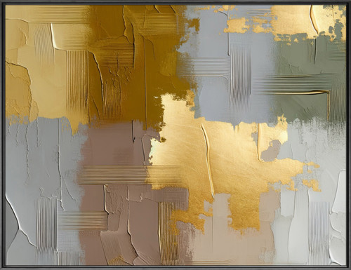 Gold Leaf and Brown Patches Giclee