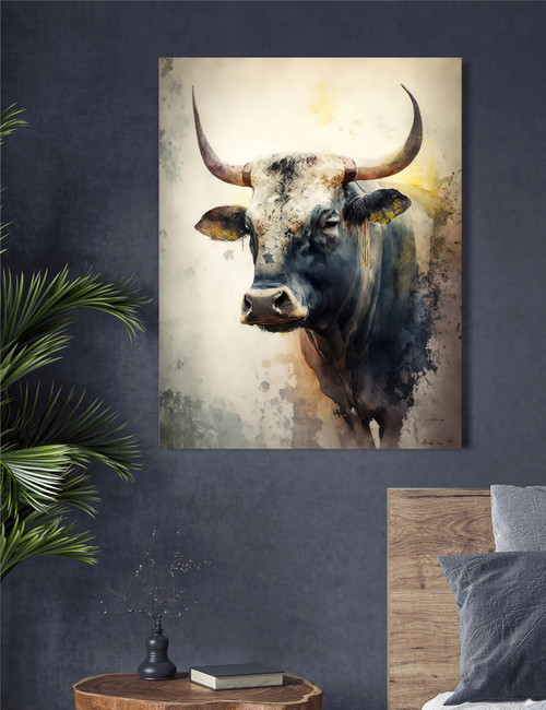 Bull Face Giclee