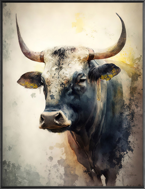 Bull Face Giclee