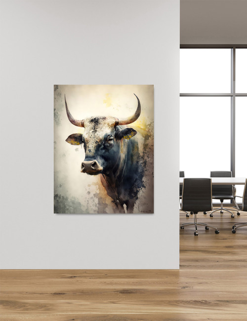 Bull Face Giclee