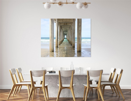 Beach Pier Scene Giclee