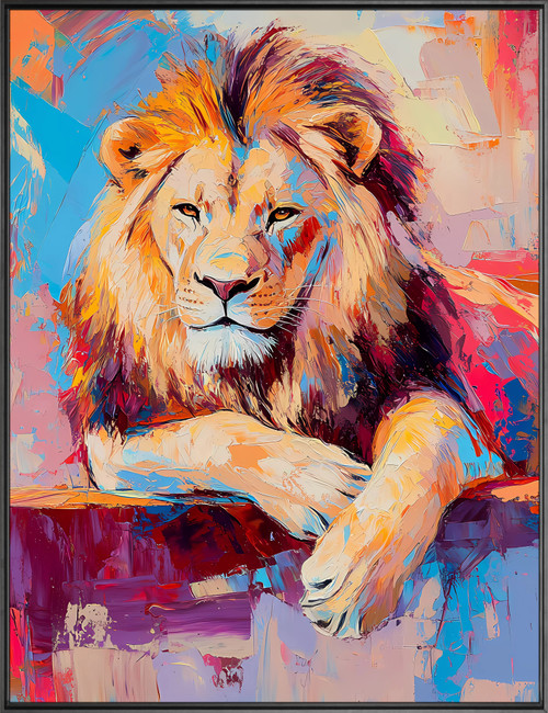 Colorful Lion Giclee