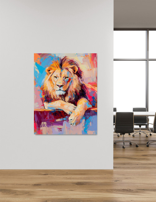 Colorful Lion Giclee