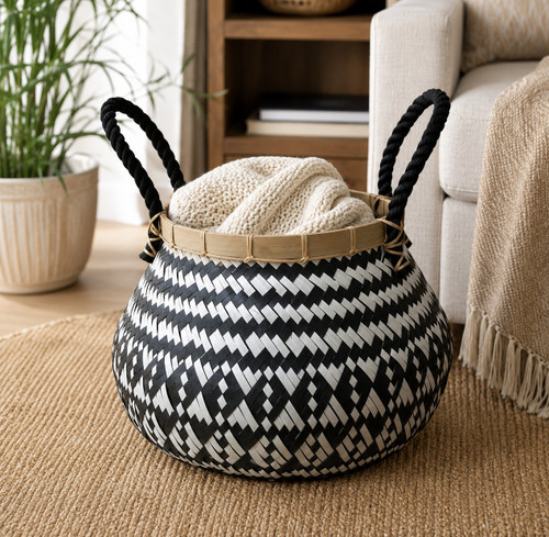Navajo Basket With Handles