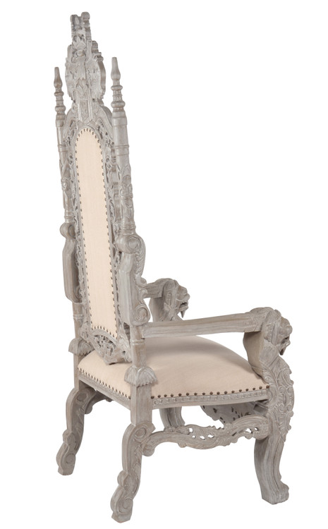 Mystique Gray Royal Lion King Chair