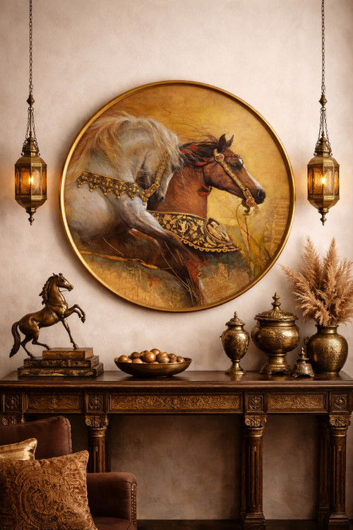 Arcadia Gold Round Frame