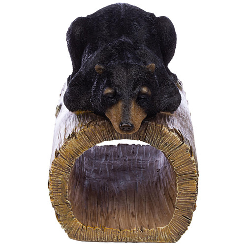 Resting Black Bear Downspout Cover