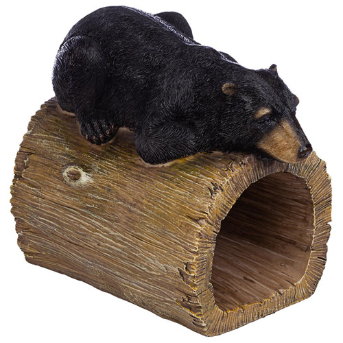 Resting Black Bear Downspout Cover