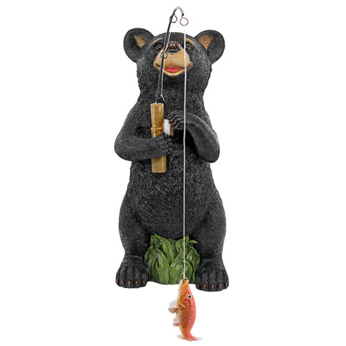 Gone Fishing Bear Small Statue