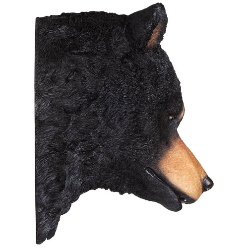 Wall Mounted Woodland Black Bear Head