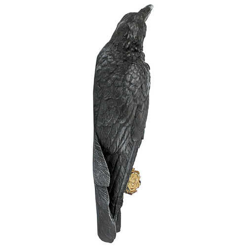 Perched Raven Wall Sculpture
