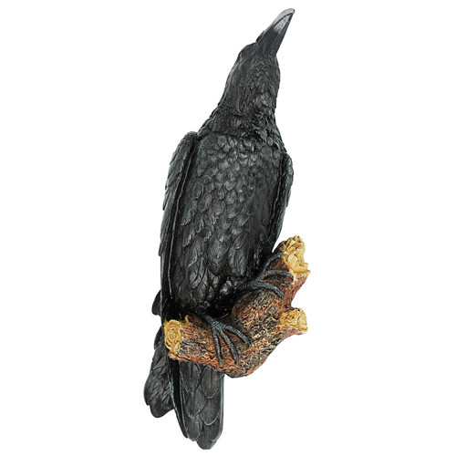 Perched Raven Wall Sculpture