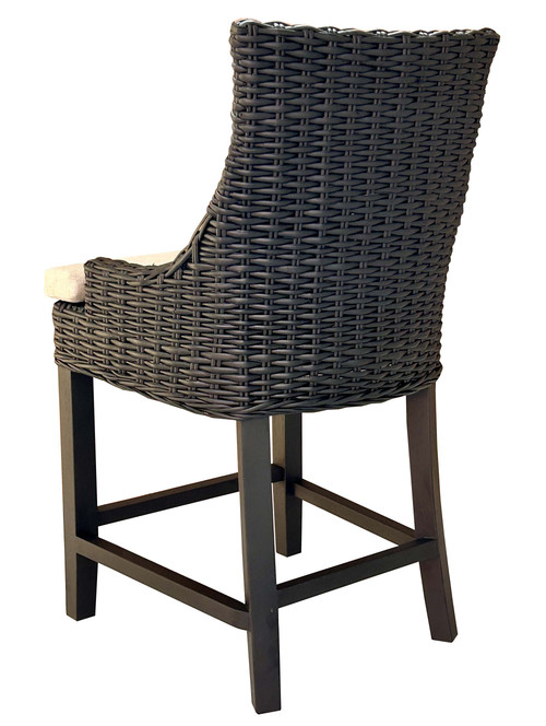Alfresco Counter Stool Black Kuba Weave