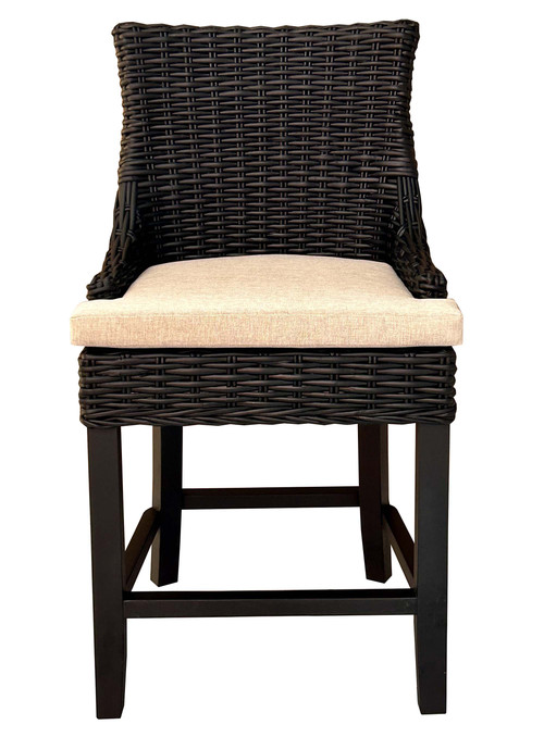 Alfresco Counter Stool Black Kuba Weave