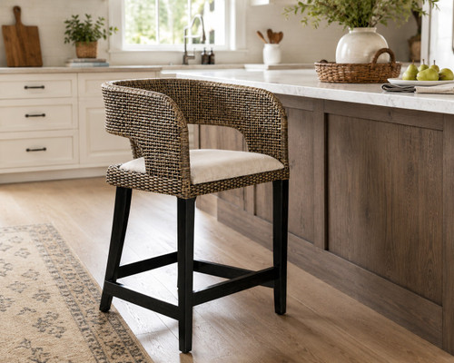 Kamindi Antique Finish Counter Stool