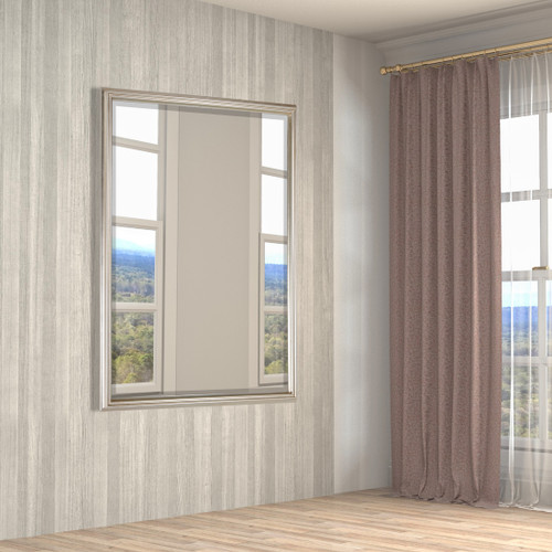 Simple Elegance Mirror 36X48 Silver