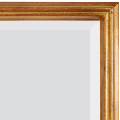 Simple Elegance Mirror 12X24 Soft Gold Close Up Image