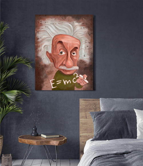 Einstein Gallery Wrap Close Up Image