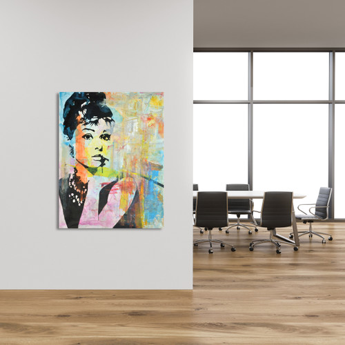 Classic Audrey Hepburn Gallery Wrap Room Scene