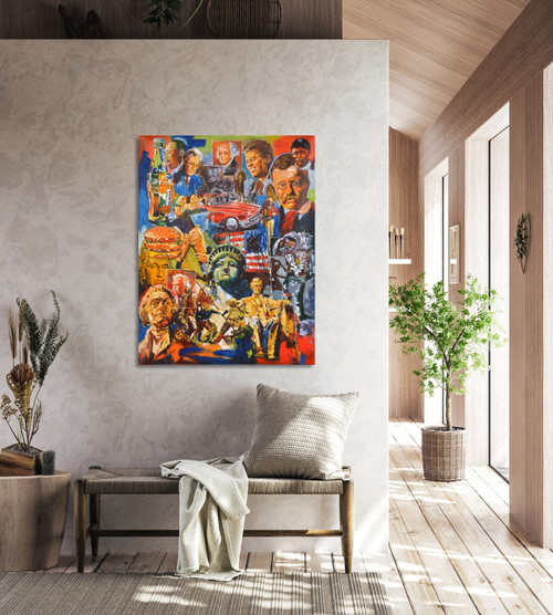 Presidents and Statue of Liberty Gallery Wrap