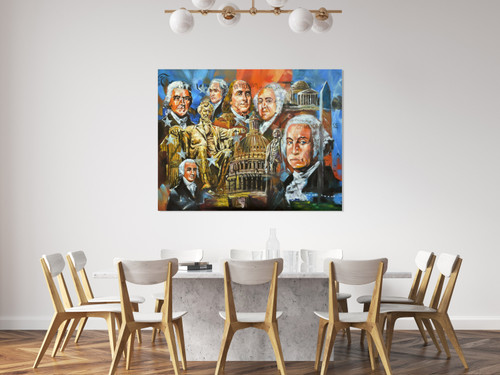 Founding Presidents Gallery Wrap Room Scene