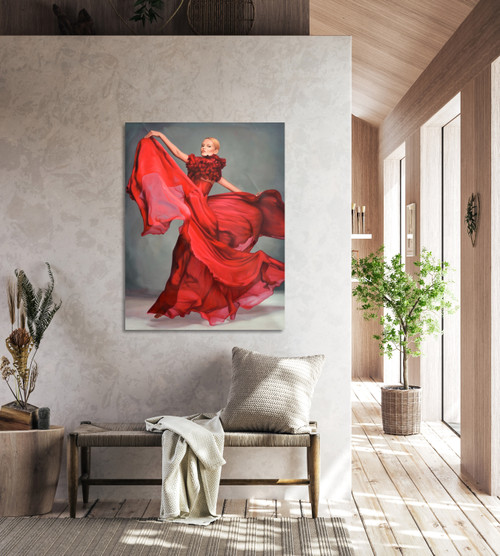 Stunning Flamenco Dancer Gallery Wrap Room Scene