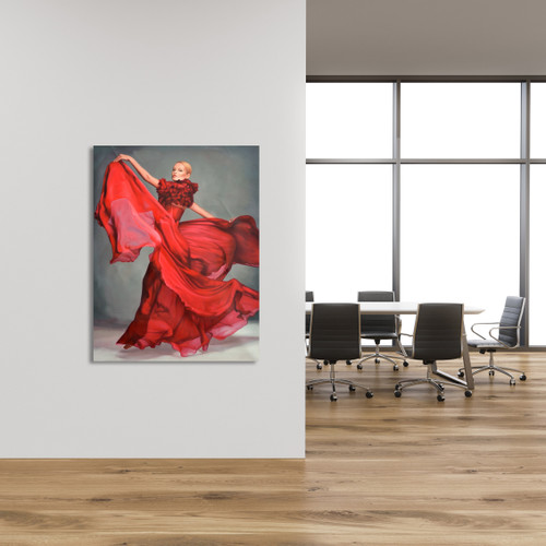 Stunning Flamenco Dancer Gallery Wrap Close Up Image