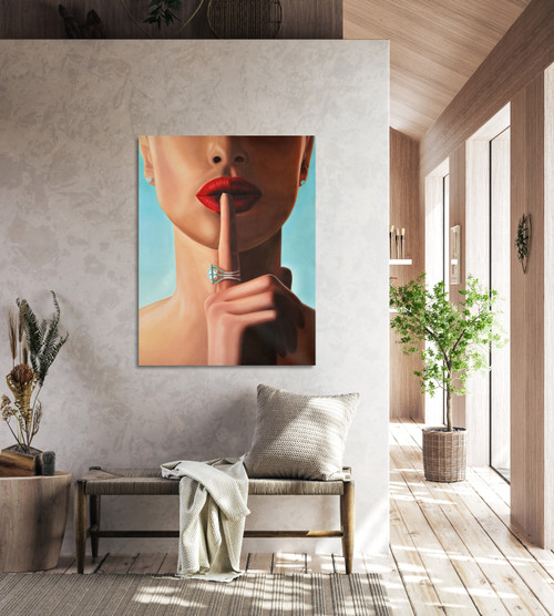 SHHHHH Gallery Wrap Room Scene