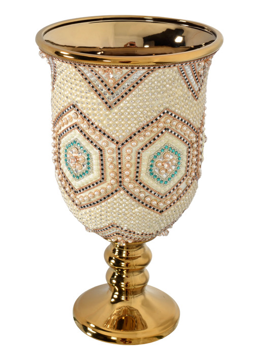 Moroccan Chalice Vase Close Up Image