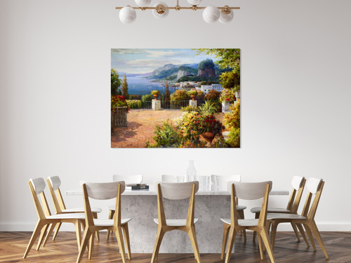 Mediterranean Gallery Wrap Room Scene